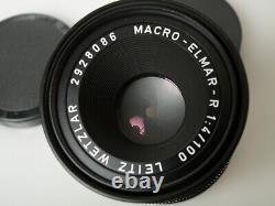 LEITZ MACRO-ELMAR R 100mm 14 4/100 3-Cam for SL/SL2 R3-R7/R8/9 New + Original Packaging Mint