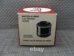 Leica 11230 Leitz Macro-Elmar-R 14/100 mm Lens 1a condition/boxed original packaging