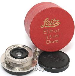 Leica 3.5/3.5cm nickel Elmar Leitz boxed EKURZ MINT ca. 1934