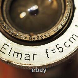 Leica 5cm 50mm Elmar 13.5 Lens 1947 LTM Germany fits L39 mount camera IIIF etc