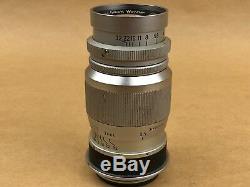 Leica 9cm Elmar M39 Screw Mount 90mm F/4 Ernst Leitz gmbH Wetzar Lens