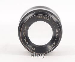 Leica Black Paint Elmar f=9cm f14 / Lens by LEITZ Wetzlar M39 Fit (0518BL)