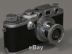 Leica D. R. P. Ernst Leitz Wetzlar Rangefinder with Leitz Elmar 50mm f 3.5 Lens