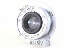 Leica Elmar 50mm 5cm F/3.5 Lens LTM L39 LEITZ from Japan 293133 Exc+++