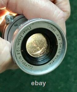 Leica Elmar 50mm f 2.8 Collapsible Screw Mount Lens 1956 Leitz Wetzlar Fits IIIg
