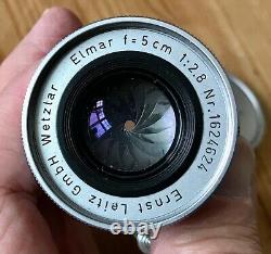 Leica Elmar 50mm f2.8 L39 Screw Fitting Collapsible Lens Leitz 1958