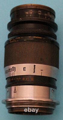 Leica Elmar f=9cm 14 No. 615654 Leitz Wetzlar Germany 1946 original packaging lens