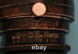 Leica Elmar f=9cm 14 No. 615654 Leitz Wetzlar Germany 1946 original packaging lens