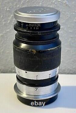 Leica Ernst Leitz Wetzlar Elmar 90mm (9cm) f/4 Lens L/M39 mount #374190 with Caps