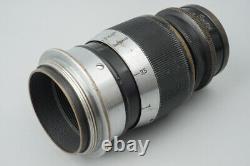 Leica Ernst Leitz Wetzlar Elmar 9cm 90mm f/4 F4 Lens Black, M39 L39 Mount