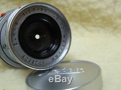 Leica Ernst Leitz Wetzlar Elmar M 50mm F2.8 Collapsible Lens 1960 Excellent