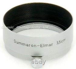Leica FOOKH 12505 Summaron-Elmar 3.5cm fit Lens Hood by LEITZ Wetzlar + A42 Cap