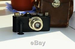 Leica I Standart Black DRP 1932 RANGEFINDER Film Camera withs lens Leitz Elmar EXC
