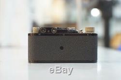 Leica II Black 35mm Rangefinder Camera with Leitz Elmar 50mm F3.5 Nickel Lens