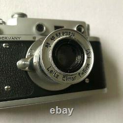 Leica II D D. R. P. Camera lens Leitz Elmar Exclusive (Fed Zorki copy)