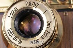 Leica II D D. R. P. Vintage Camera With Sonnar Carl Zeiss Lens + lens Leitz Elmar