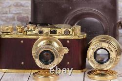 Leica II D D. R. P. Vintage Camera With lens Leitz Elmar + Sonnar Carl Zeiss Lens