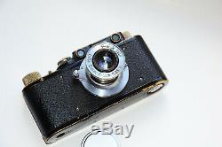Leica II DRP Black Edition 1932 RANGEFINDER Film Camera withs lens Leitz Elmar EXC