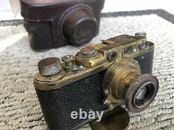 Leica II DRP Brass Edition Replica RANGEFINDER Camera withs lens Leitz Elmar