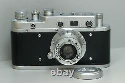Leica II K. M. Vintage Camera WW II 35MM lens Leitz Elmar