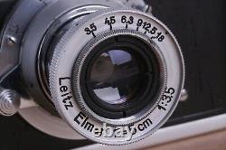Leica II Silver D D. R. P. Camera lens Leitz Elmar Exclusive (Fed Zorki copy)