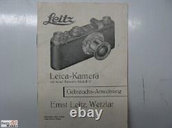 Leica II With Nickel Elmar 3,5/5 CM Lens (Leitz Wetzlar) Camera Model D