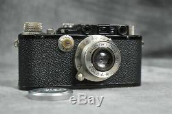 Leica III 1993 35mm Rangefinder Film Camera + Leitz Elmar 50mm 3.5 Nickel Lens