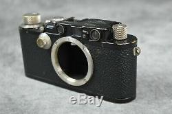 Leica III 1993 35mm Rangefinder Film Camera + Leitz Elmar 50mm 3.5 Nickel Lens