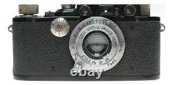 Leica III Black paint RF camera Leitz Elmar 5cm 13.5 lens