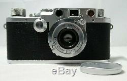 Leica III F Red Dial Rangefinder Camera with Leitz Elmar 35mm f3.5 Lens