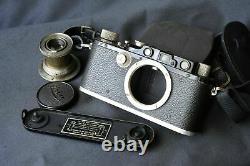 Leica III Schwarz Black ser 119949 + Leitz Elmar nickel 50mm F3.5