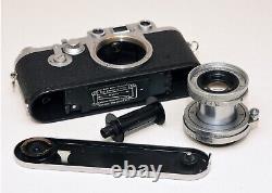 Leica IIIF (3F). Leitz Elmar F2.8 (1958). SB001 50mm Finder. Accessories. Superb