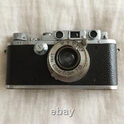 Leica IIIb camera Ernst Leitz Wetzlar Elmar lens f=5cm 13.5 serial 344020 case