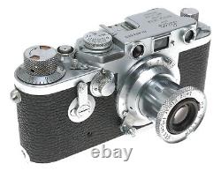 Leica IIIf RF 35mm film camera Leitz Elmar f=5cm 13,5 vintage self timer