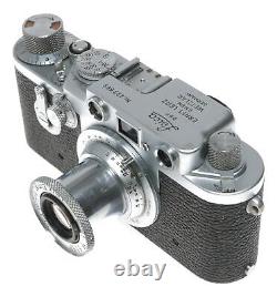 Leica IIIf RF 35mm film camera Leitz Elmar f=5cm 13,5 vintage self timer