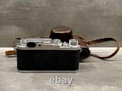 Leica IIIf viewfinder camera, SNr 649083, Red Scale, Leitz, Elmar 5cm f3.5 lens