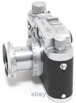 Leica IIIg 35mm RF camera chrome w. Leitz Elmar 2.8/5cm lens clean condition Sc