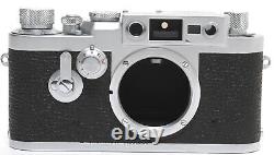 Leica IIIg 35mm RF camera chrome w. Leitz Elmar 2.8/5cm lens clean condition Sc