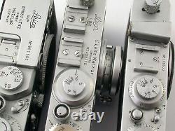 Leica IIIg Ic Standard Elmar 4/90 3.5/35 Leitz unique set all end number 500