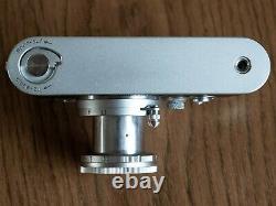 Leica IIIg Rangefinder Film Camera, Leitz 50mm Elmar Lens, Leather Half Case