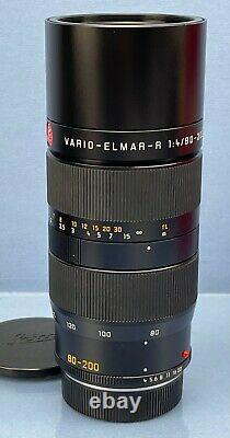 Leica Leitz 11281 80-200mm F4 Vario-elmar-r F4 R Rom Late # Lens +caps Mint