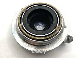 Leica Leitz 3.5cm (35mm) f3.5 Late Coated Elmar L39 Screw Thread Lens Chrome