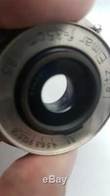 Leica Leitz 3.5cm f3.5 Elmar NICKEL Rangefinder M39 Screw Mount Lens