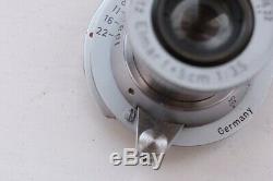 Leica Leitz 50mm (5cm) f3.5 Red Scale Elmar 1956 L39 Lens Only Coated