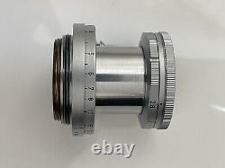 Leica Leitz 5cm 50mm f2.8 Elmar L39 Screw Fit Lens With Leitz 50mm L39-M Adapter