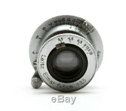 Leica Leitz 5cm f3.5 Elmar Collapsible M39 Screw Mount Rangefinder Lens #31571