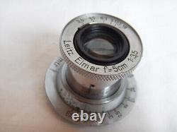 Leica Leitz 5cm f3.5 Elmar Rangefinder Wetzlar Lens Collapsible Screw Mount