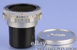 Leica Leitz 65mm Elmar 11062 Chrome Canada Viso Visoflex II Lens +caps Mint