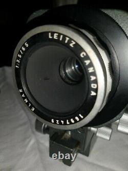 Leica Leitz 65mm Elmar f3.5 with OTZFO focus mount & Visoflex II Focusing System
