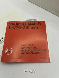 Leica / Leitz 70-210mm lens f4 VARIO ELMAR E60 + soft case plus instruction book